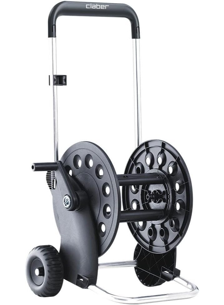 Claber Ecosei Hose Reel 60m – Professional Durable Polypropylene & Aluminum Garden Hose Storage - Image 3